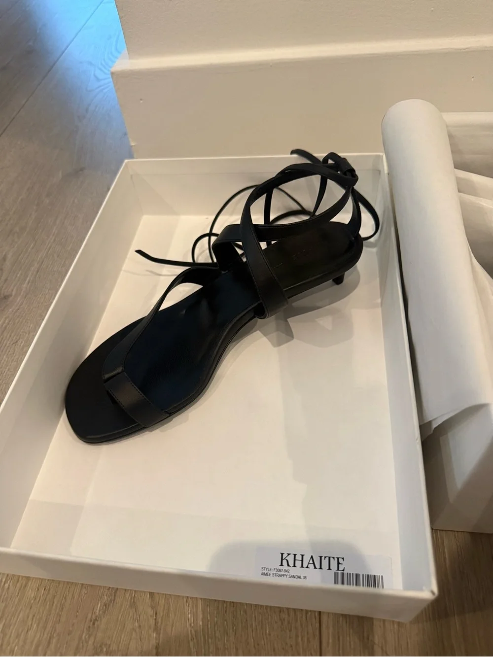 KHAITE Aimee Strappy Sandal Heels (never worn)